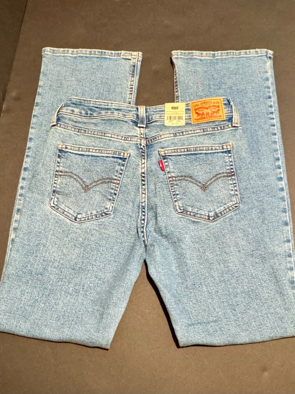 New Women's Levi's Blue Jeans 27x32 Superlow Bootcut With Tags - Picture 4 of 8